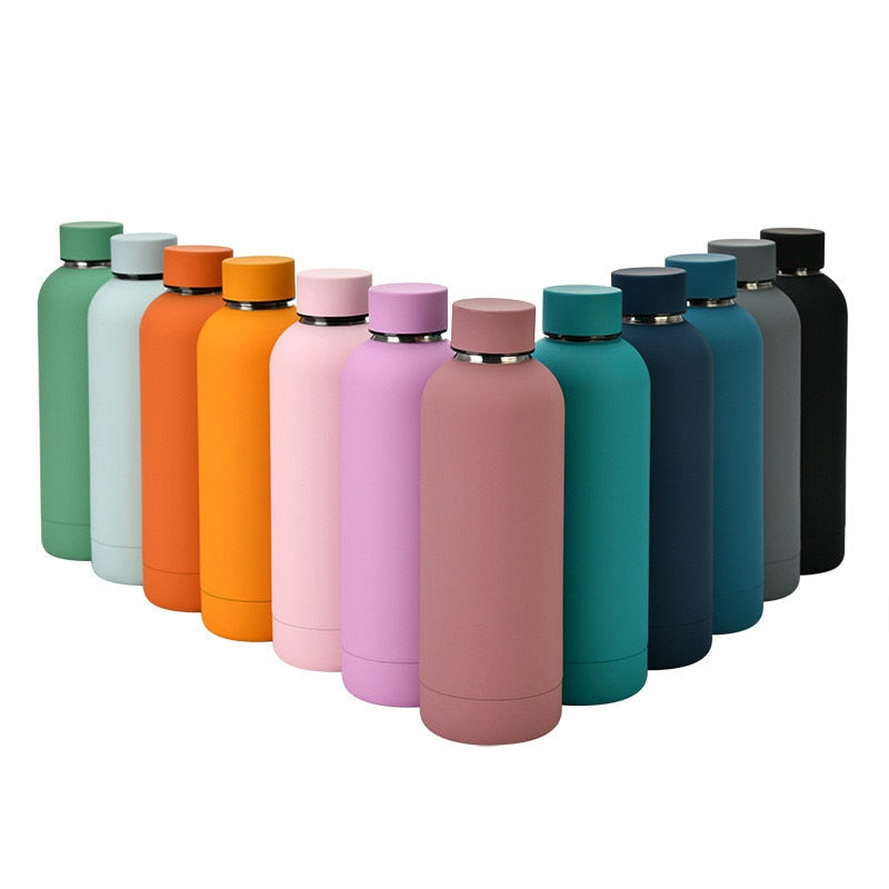 Stainless steel thermal water bottle - matte