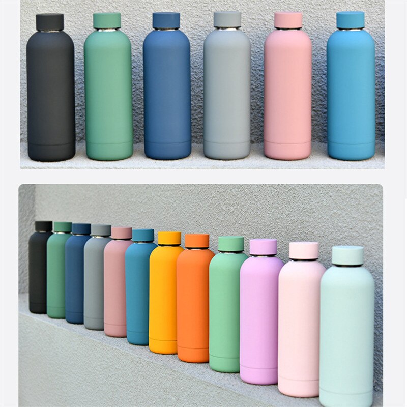 Stainless steel thermal water bottle - matte
