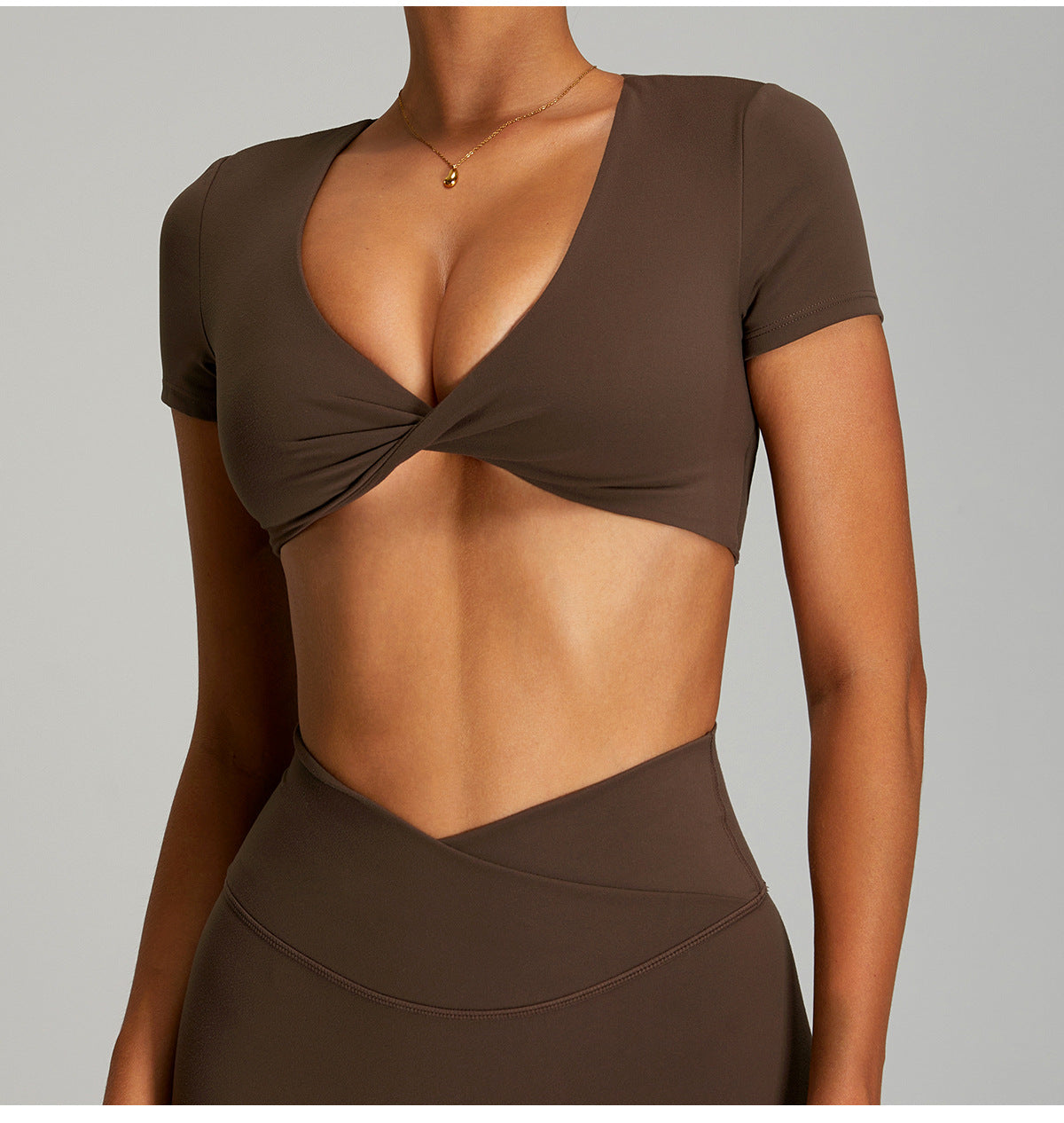 Backless yoga top