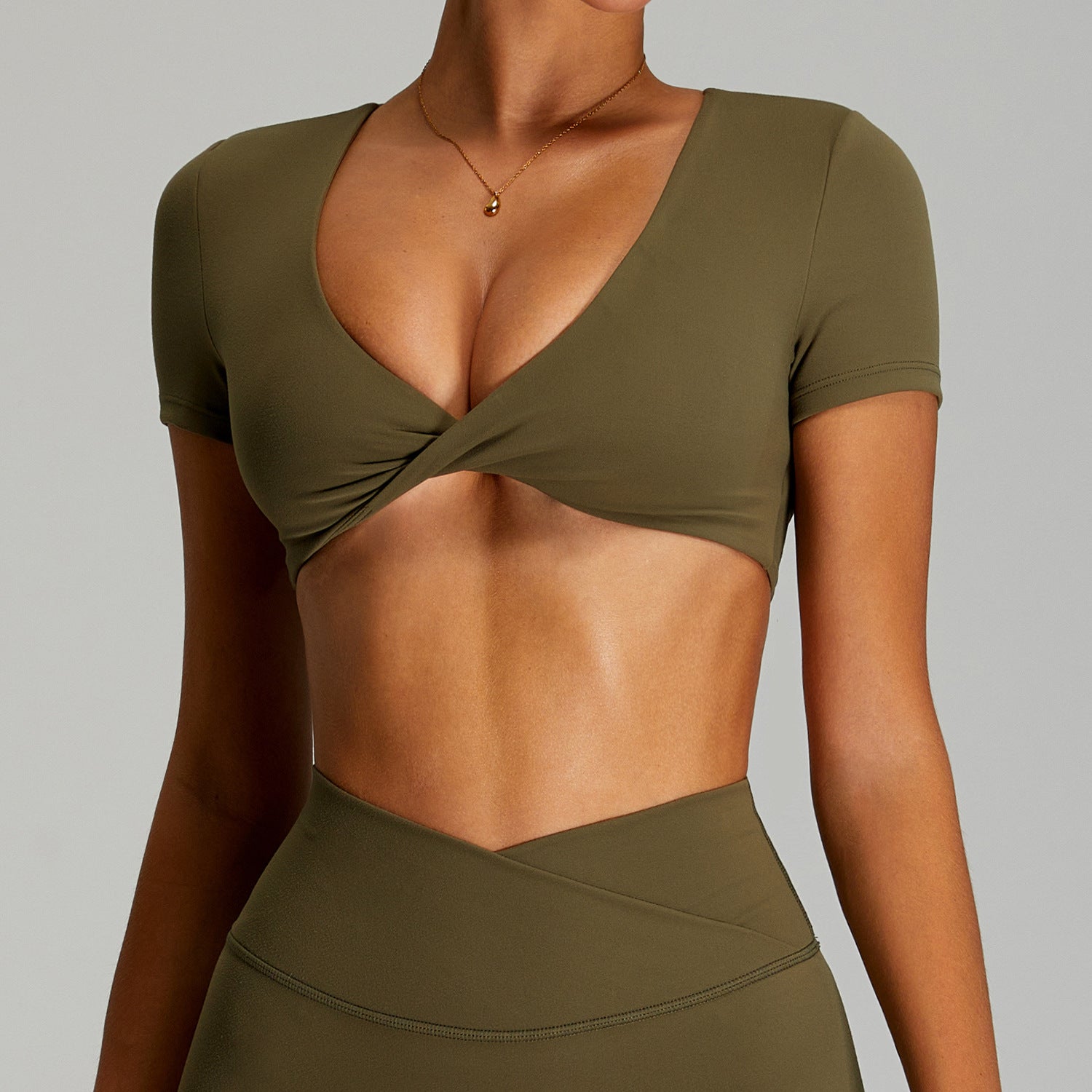 Backless yoga top