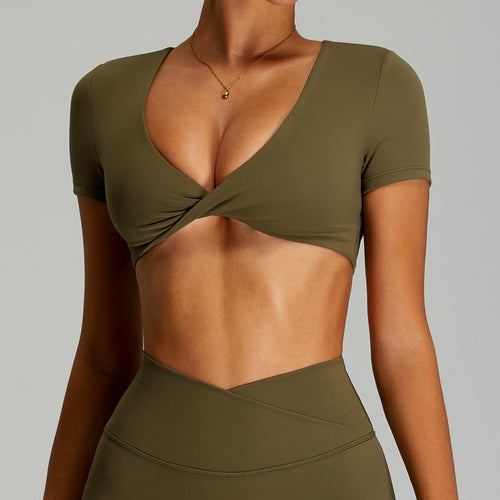Backless yoga top