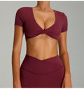 Backless yoga top